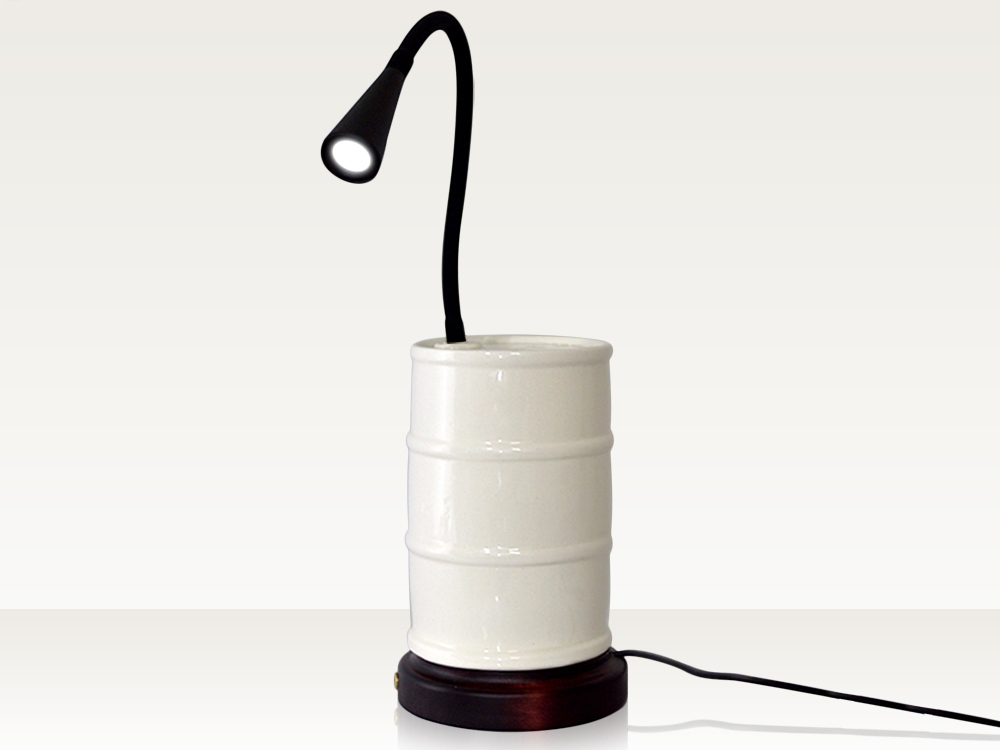 Настольная лампа Бочка с логотипом  | Print Logo