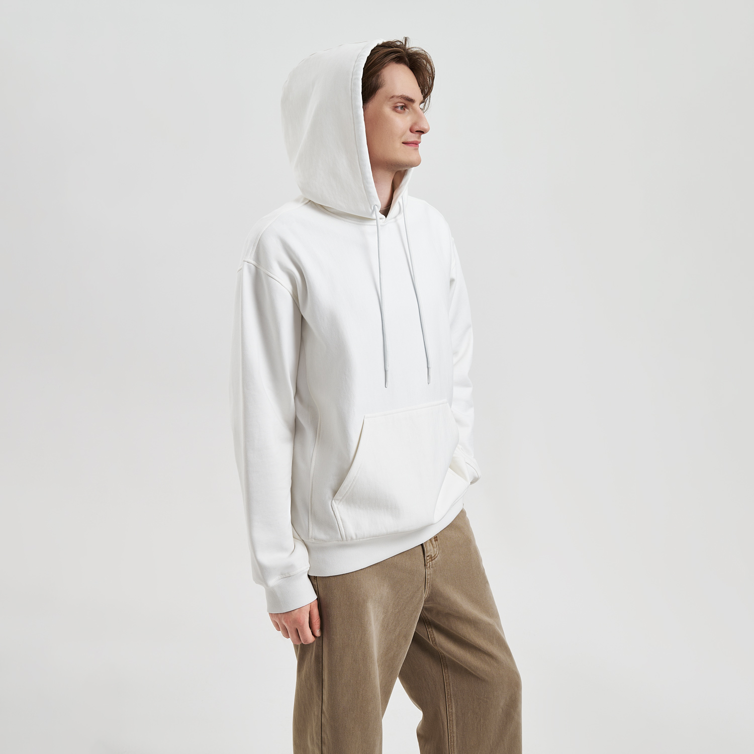 Худи релакс унисекс Адвенче (Adventure), белый, размер XL/2XL