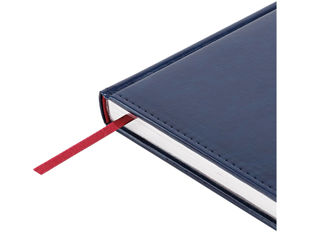 Ежедневник недатированный А4 Sidney Nebraska, синий с серебристым срезом