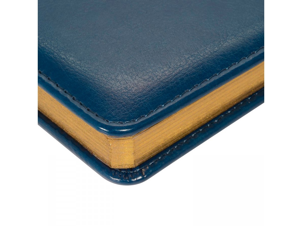 Ежедневник недатированный А6+ Sidney Nebraska, синий (золотой обрез)