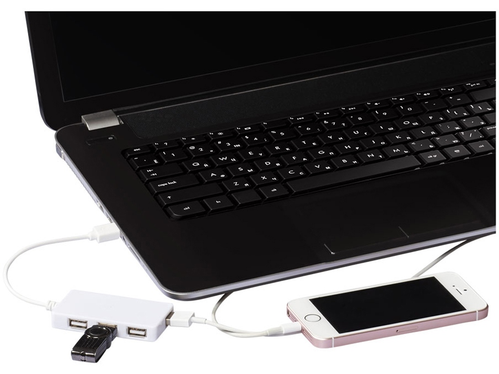 ЮСБ хаб Brick, белый