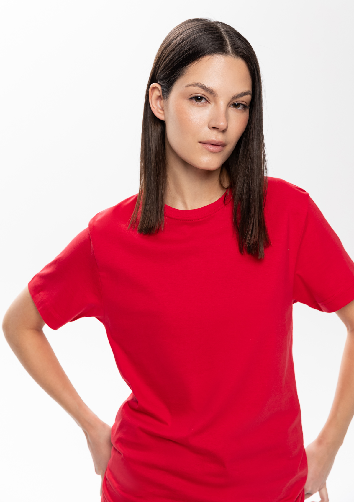 Футболка унисекс без бокового шва STAN хлопок 160, 02, Красный,  (14)  (56/XXXL)