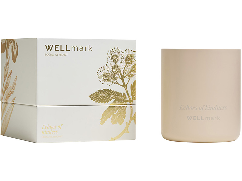 Ароматическая свеча Wellmark Echoes of Kindness- Ecru бежевый