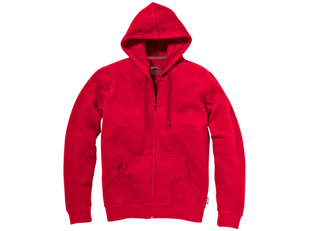 Толстовка Open мужская с капюшоном, красный