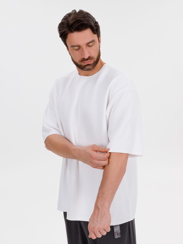 Джемпер с коротким рукавом Siluetti Volumica, молочно-белый, размер XL/XXL