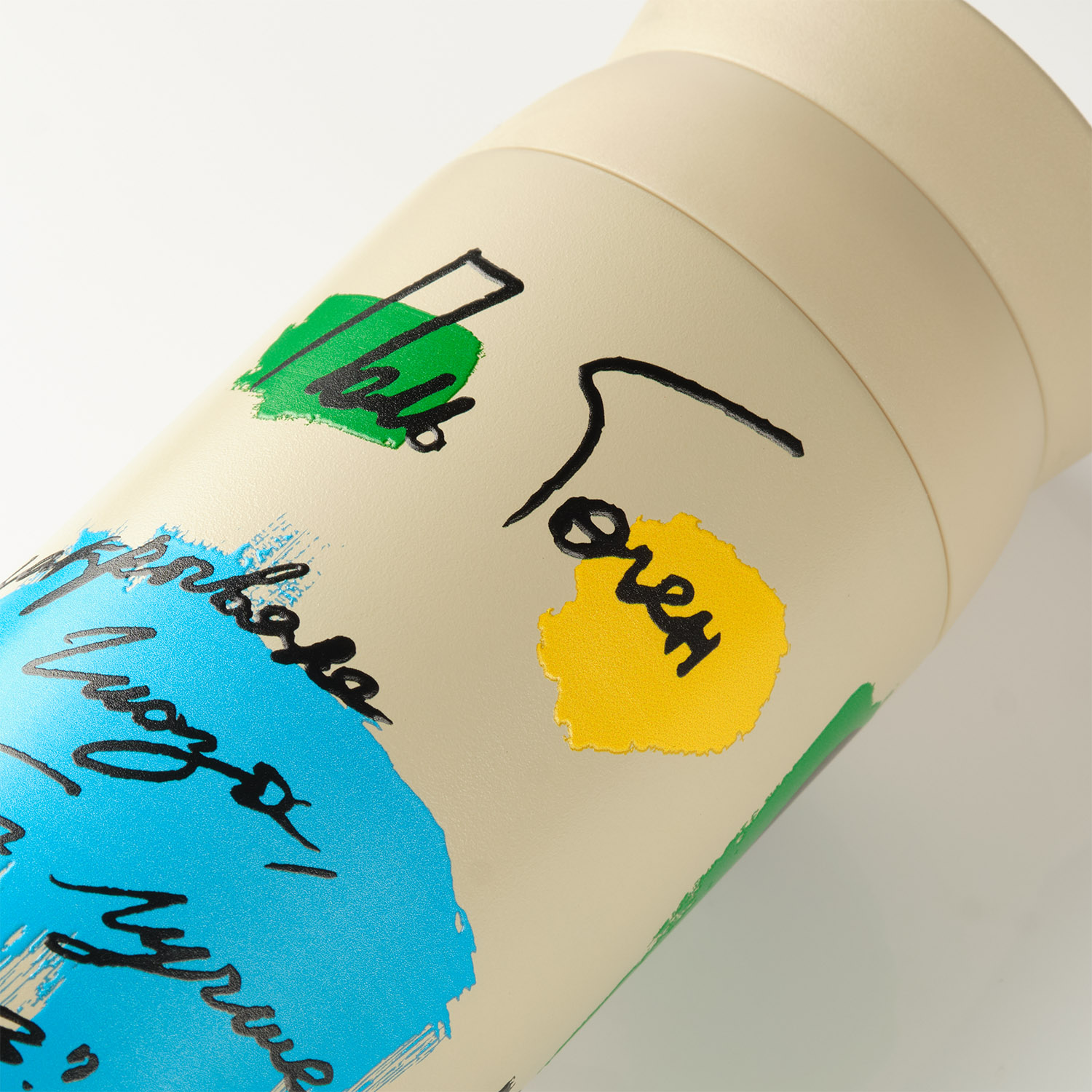 Термобутылка вакуумная герметичная Грейс (Grace), черная — пример нанесения логотипа (Portobello Термокружки) | Print Logo