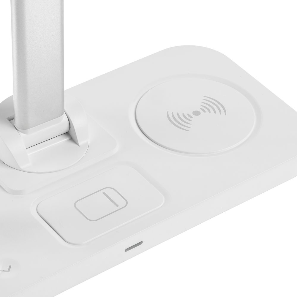 Настольная лампа с беспроводной зарядкой Power Light фото на сайте Print Logo.