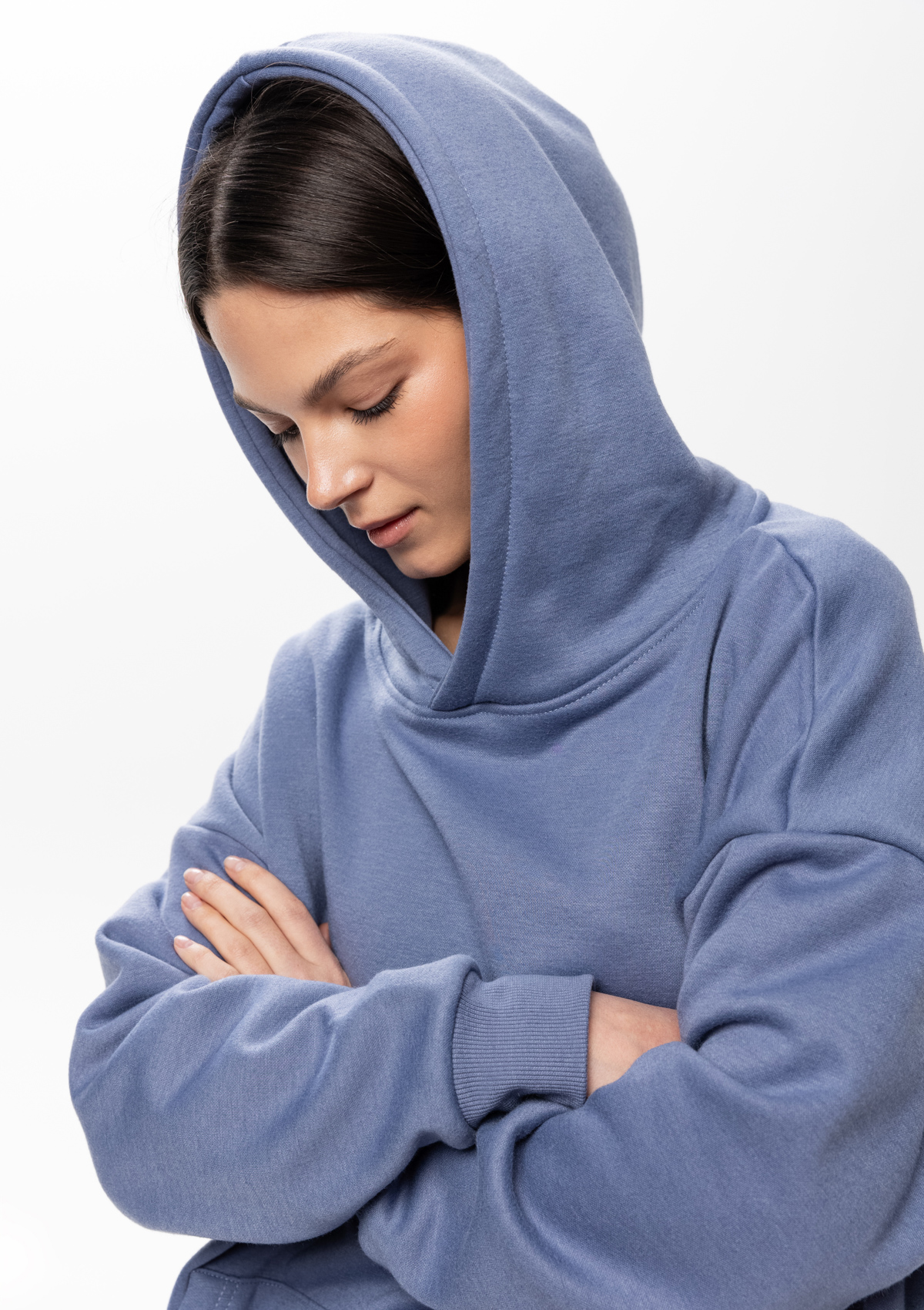 Худи унисекс STAN оверсайз интерсофт 320, 69, Серо-фиолетовый,  (74)  (56/XXXL)