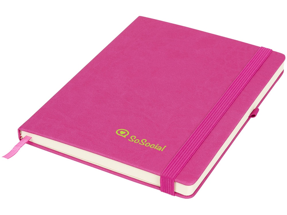 Блокнот Rivista большого размера, розовый
