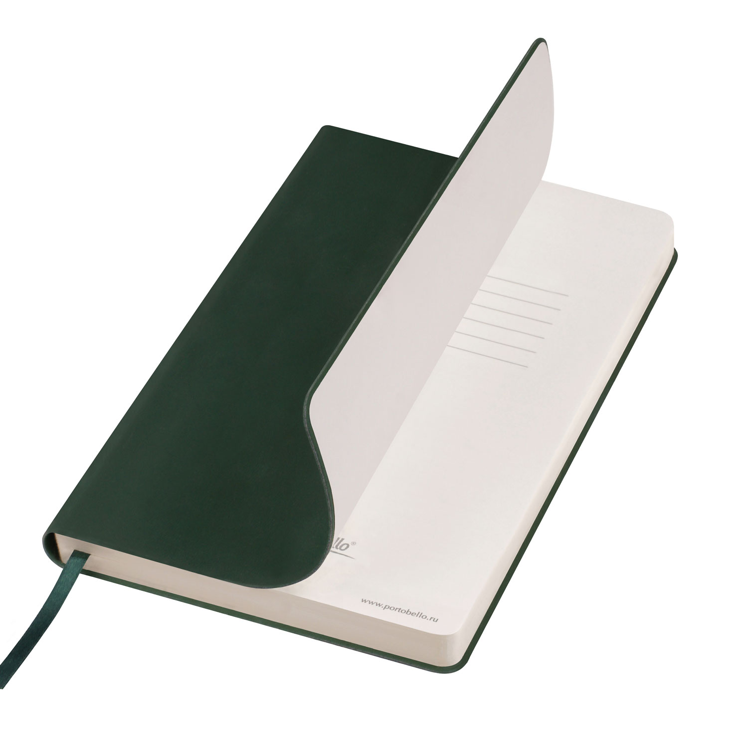 Ежедневник Latte Ecoline недатированный с антибактериальным покрытием, зеленый с логотипом Portobello Trend | Print Logo