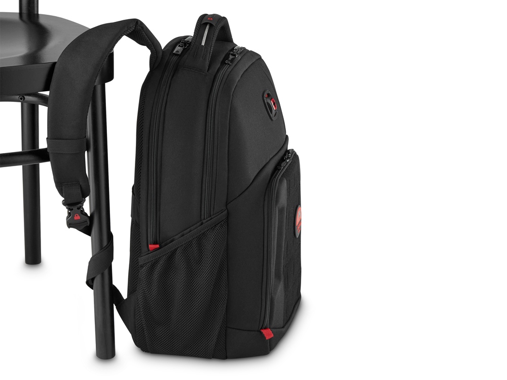 Рюкзак WENGER PlayerMode 15.6, чёрный, 100% полиэстер, 30х23х46 см, 20 л