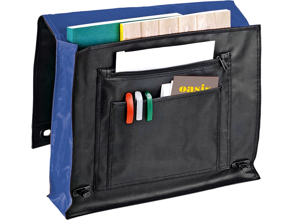 Сумка Атташе, черный/синий