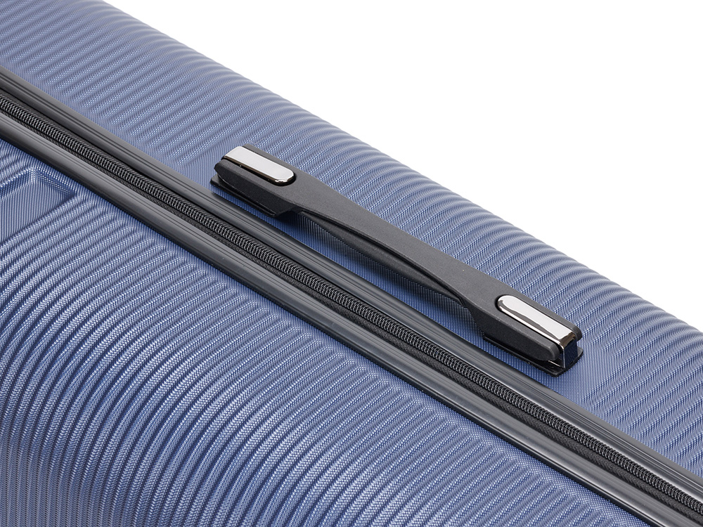 Чемодан TORBER ОНЕГА, синий, ABS-пластик, 79,5 х 51 х 29 см, 103 л