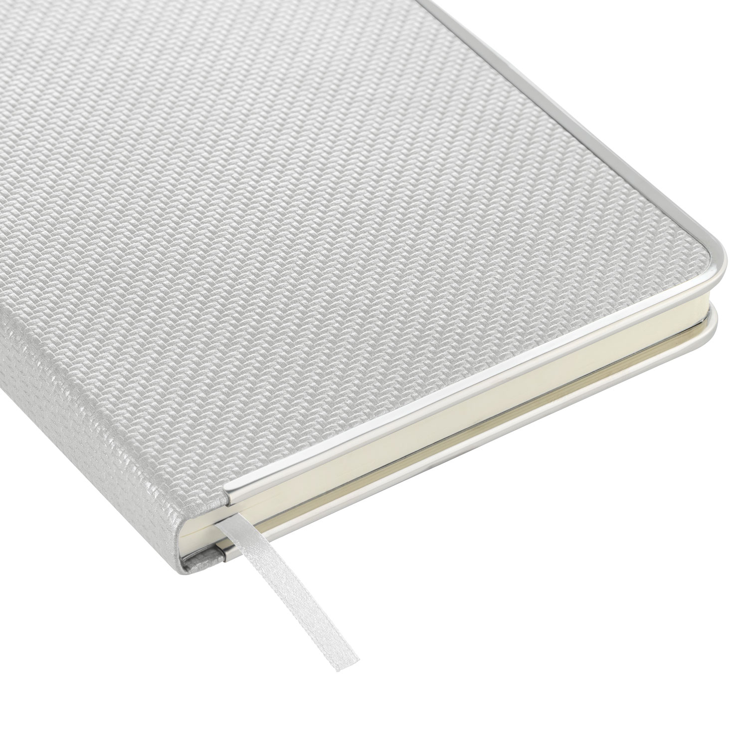 Ежедневник Carbon недатированный, серебро фото на сайте Print Logo.