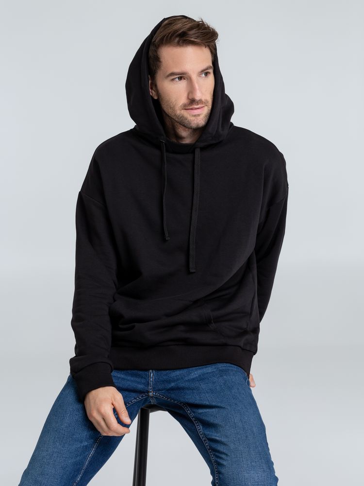 Худи оверсайз «Чистая соль», черное, размер M/L (48-50)