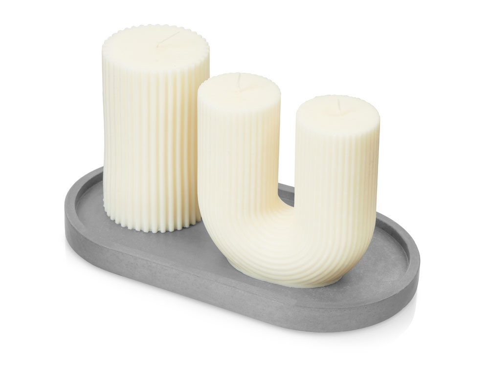 Набор свечей на подставке Aris с логотипом KIANA | Print Logo