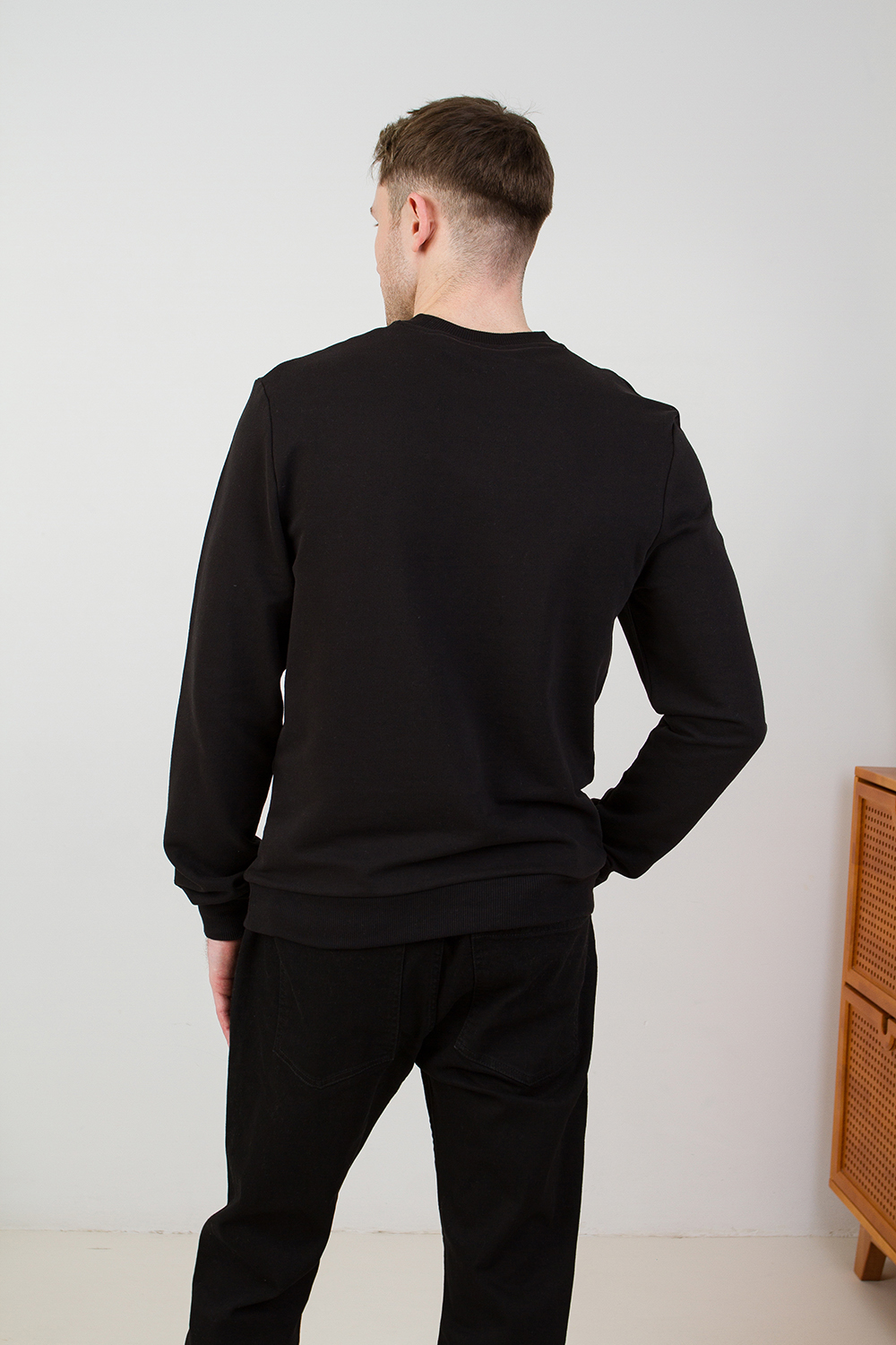 Свитшот унисекс STAN футер без начёса, 260, 63, Чёрный,  (20)  (66/8XL)