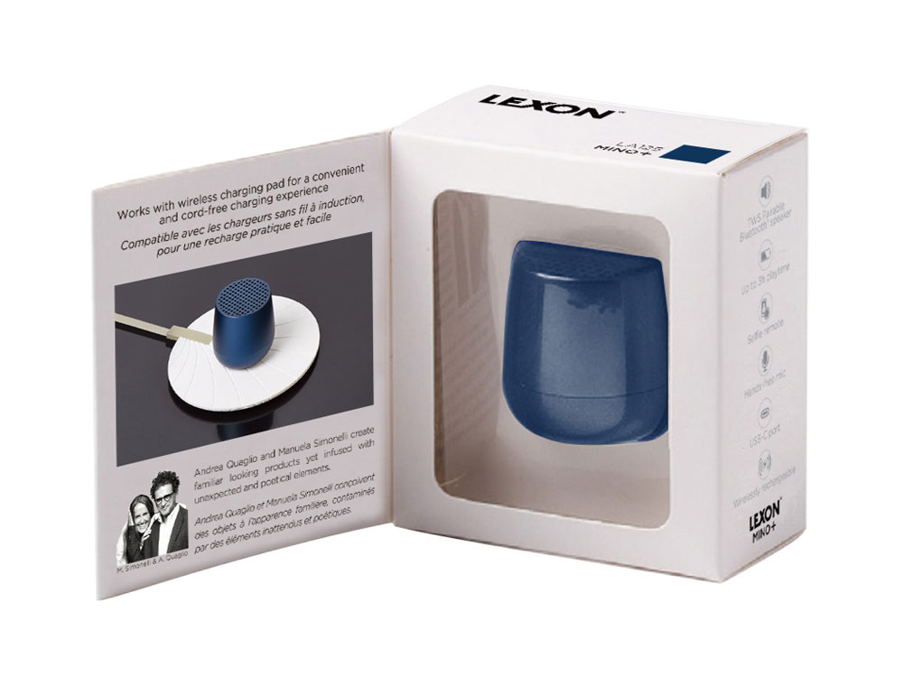 Колонка беспроводная Mino+, темно-синий