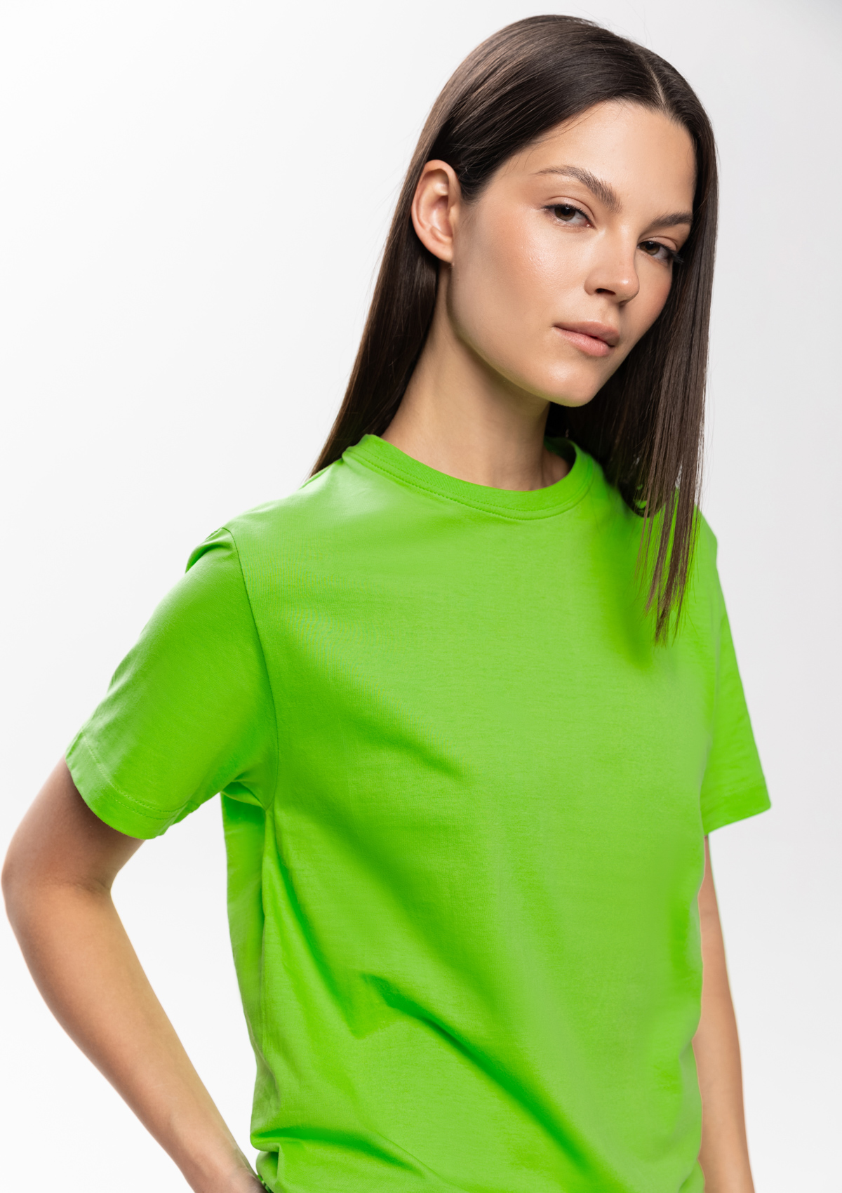 Футболка унисекс без бокового шва STAN хлопок 160, 02, Ярко-зелёный,  (26)  (54/XXL)