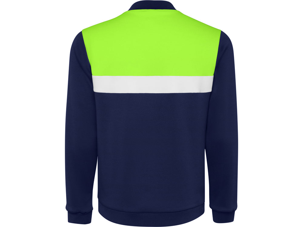 Спортивная куртка Leros унисекс, лаймовый/синий нэйви