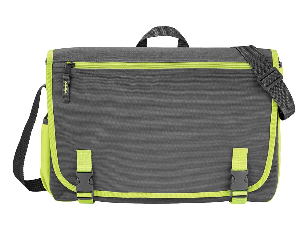Сумка Punch для ноутбука 15,6, серый/зеленый