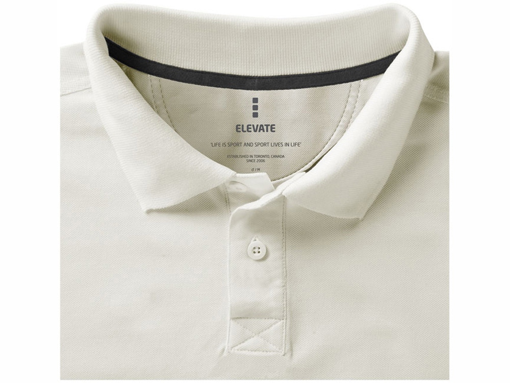 Calgary мужская футболка-поло с коротким рукавом, св. серый