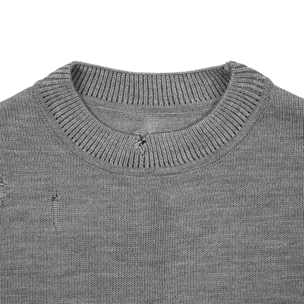 Джемпер оверсайз унисекс Grunge, серый, размер L/XL