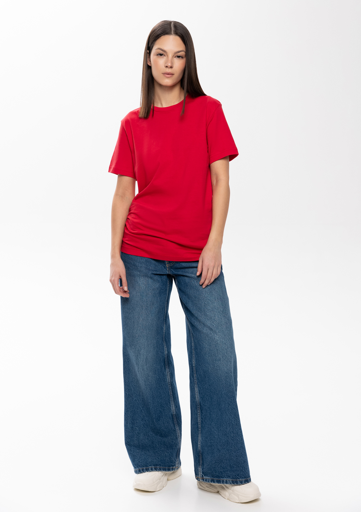 Футболка унисекс без бокового шва STAN хлопок 160, 02, Красный,  (14)  (56/XXXL)