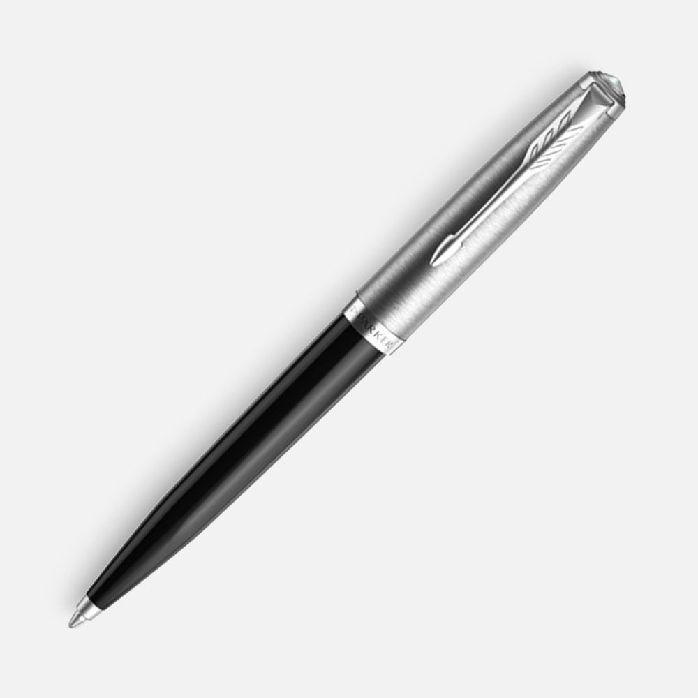 Ручка шариковая Parker 51 Black CT с логотипом Parker | Print Logo
