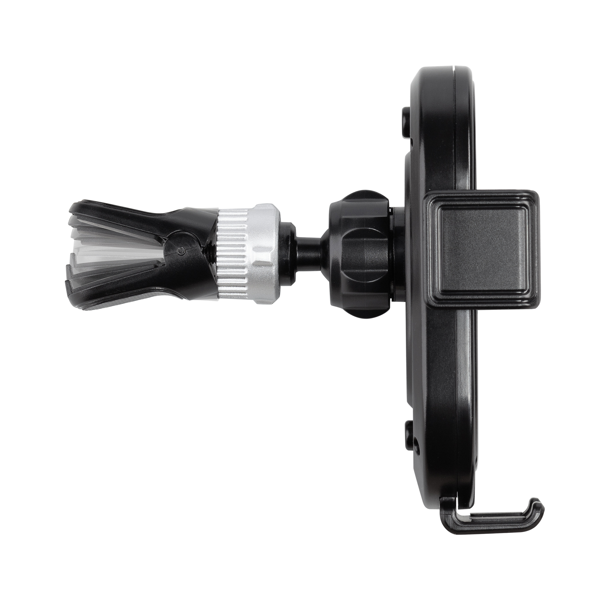 Автомобильное беспроводное (15W) зарядное устройство "Guide" с прозрачным корпусом фото на сайте Print Logo.