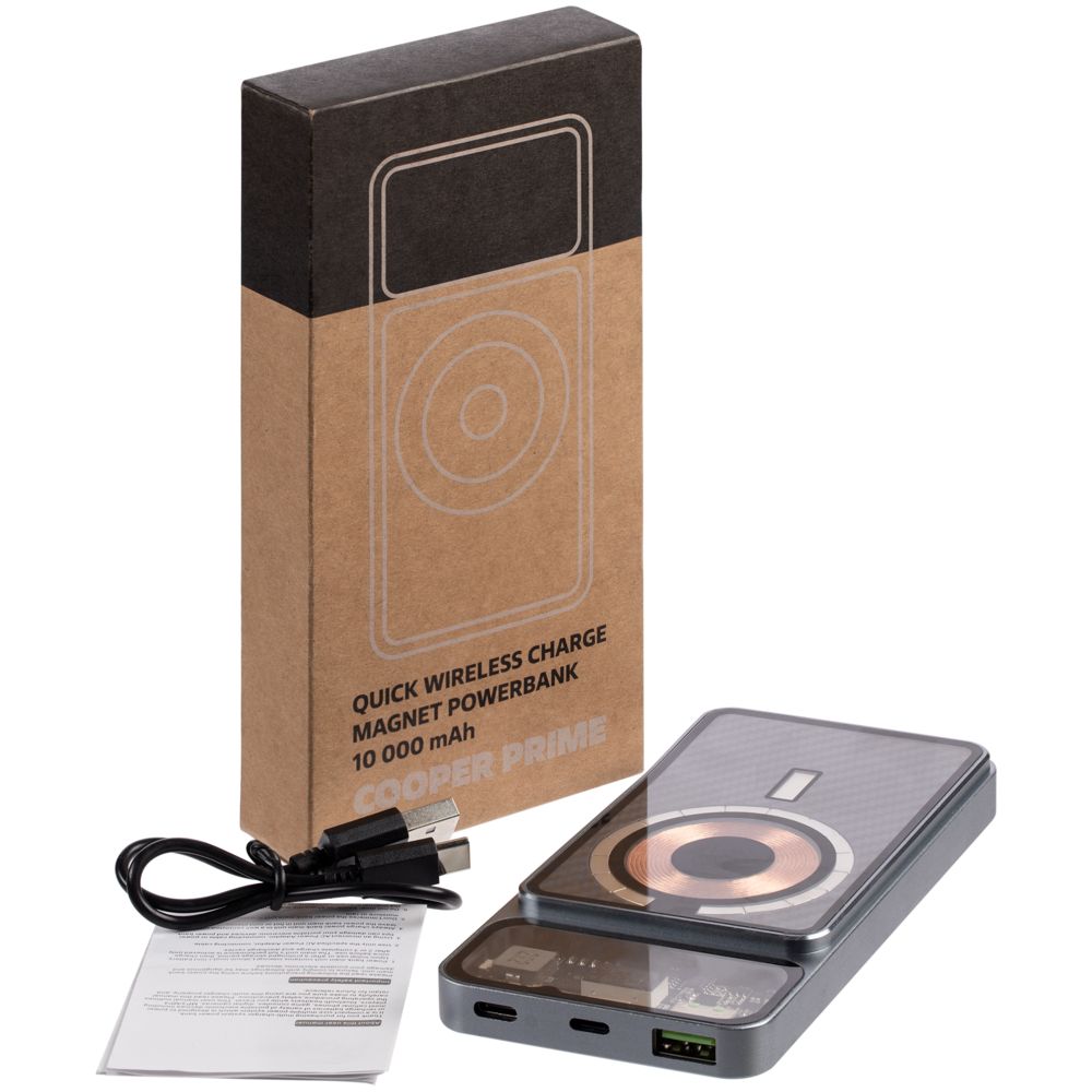 Магнитный беспроводной аккумулятор Cooper Prime 10000 мАч