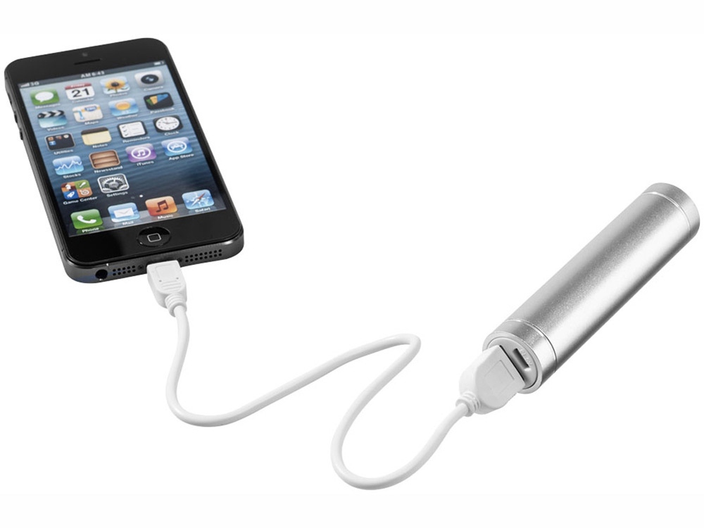 Портативное зарядное устройство Bolt, 2200 мА/ч, серебристый