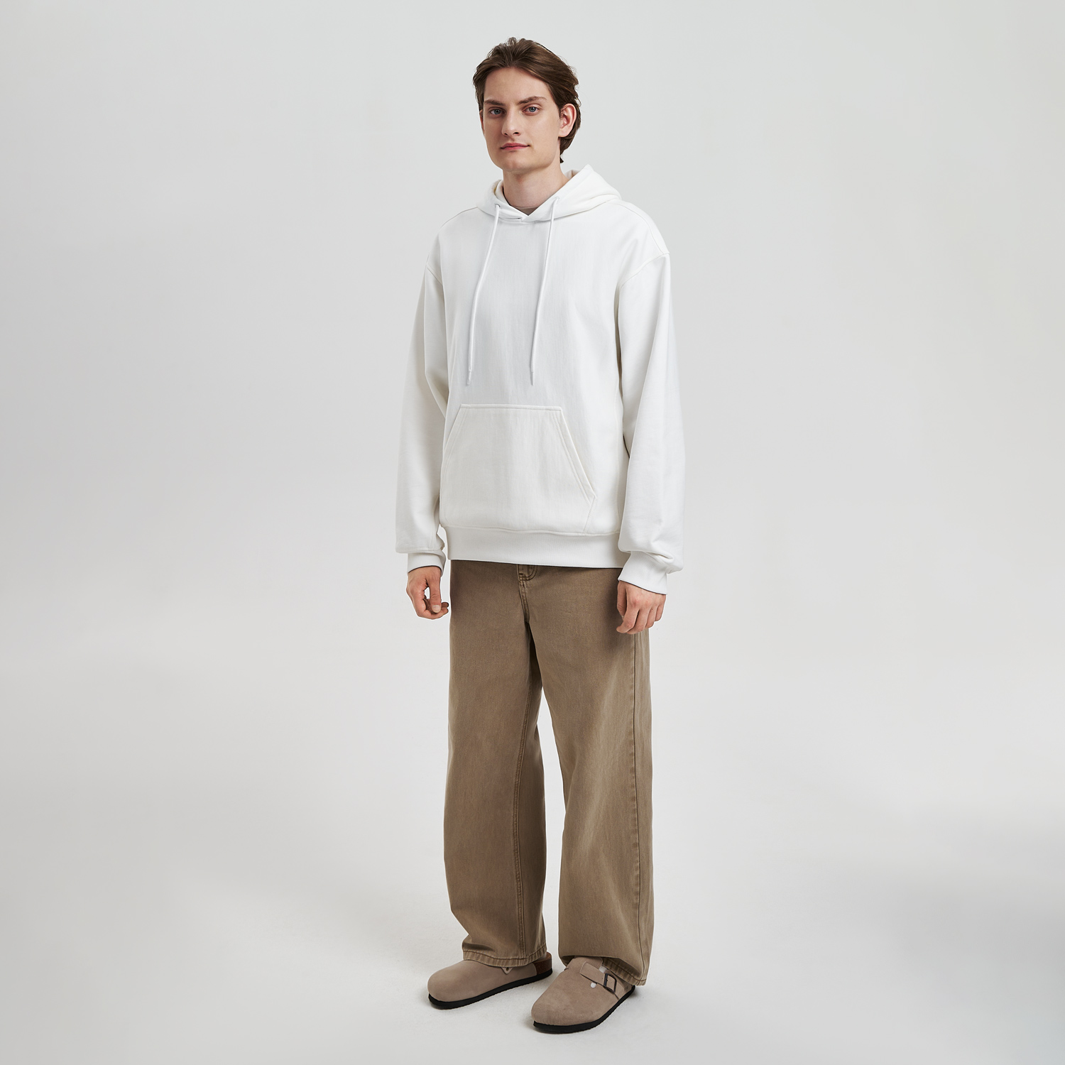 Худи релакс унисекс Адвенче (Adventure), белый, размер XL/2XL