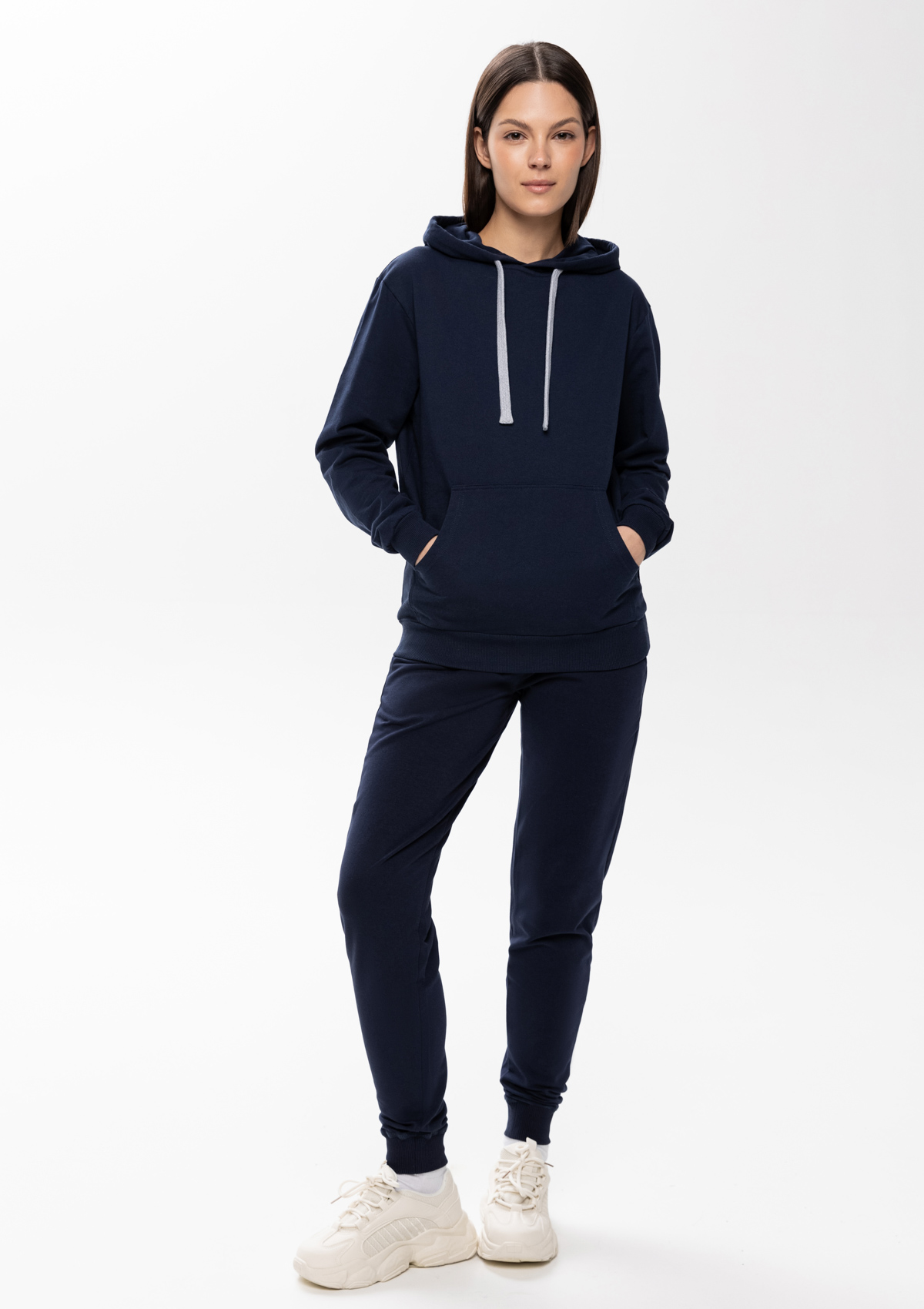 Худи унисекс STAN футер без начёса 260, 23, Тёмно-синий,  (46)  (42/XXS)