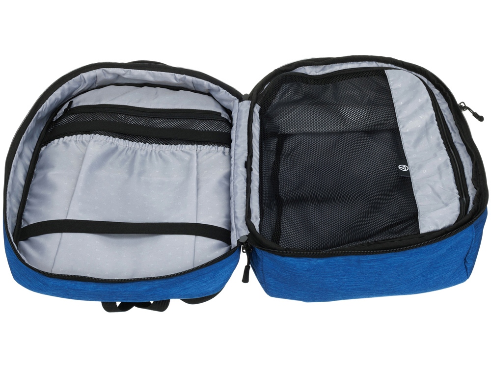 Рюкзак TORBER РИТМ с отделением для ноутбука 15'', синий, полиэстер, 31 x 20 x 47 см, 29 л