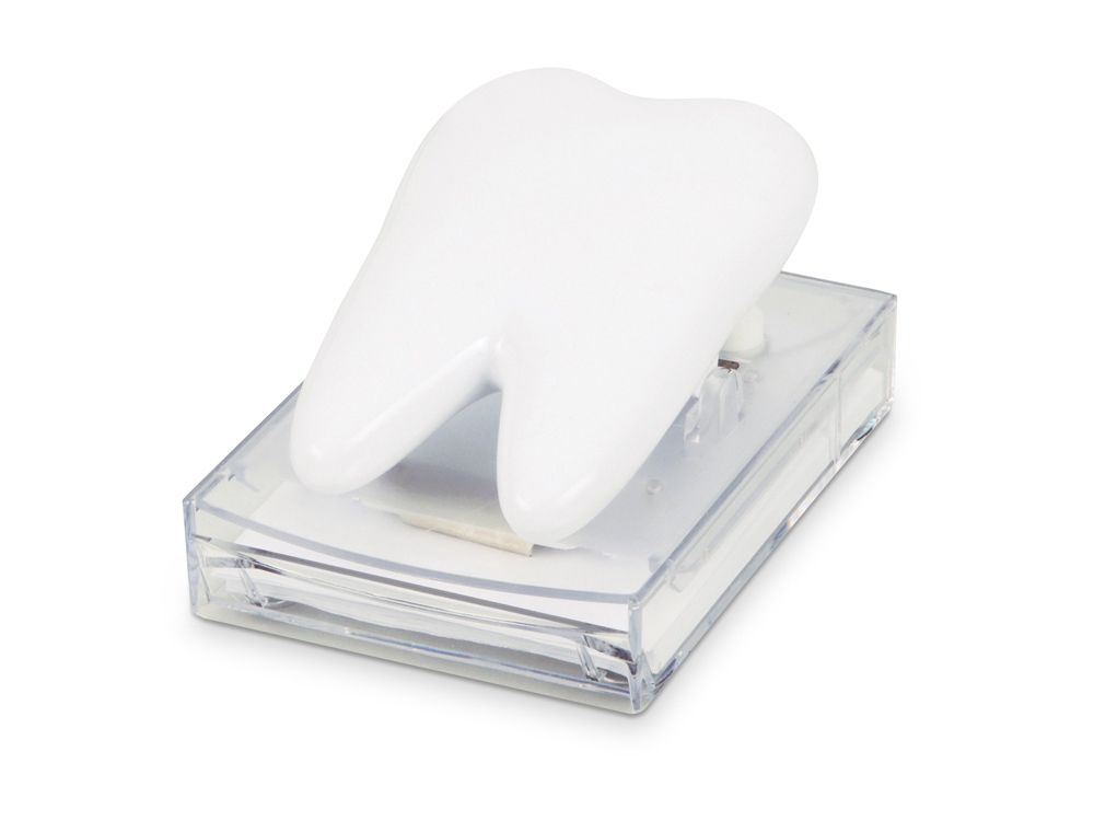 Диспенсер с блоком для записей Дантист с логотипом  | Print Logo