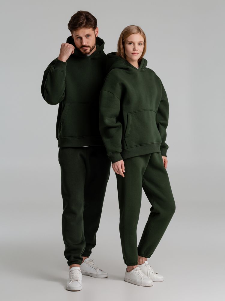 Худи Kulonga Oversize, темно-зеленый хаки, размер XL/XXL