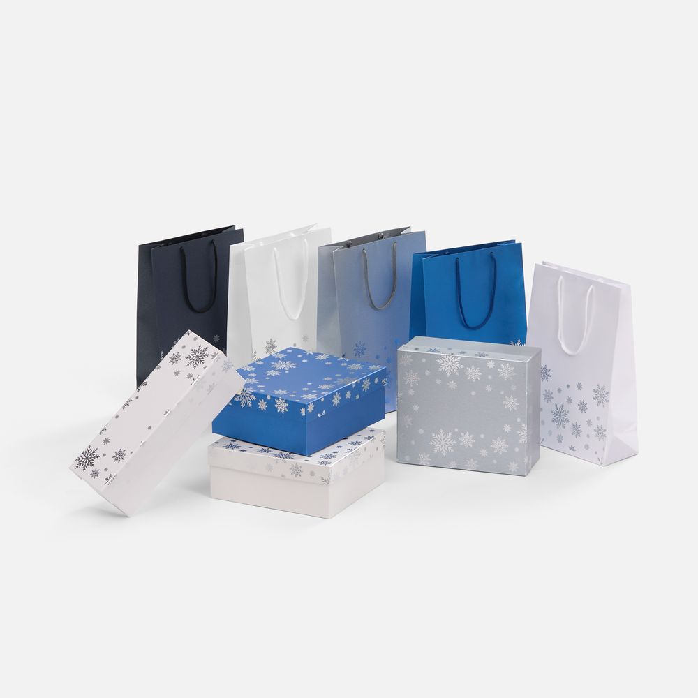 Коробка Wintry — пример нанесения логотипа (сделано в России) | Print Logo