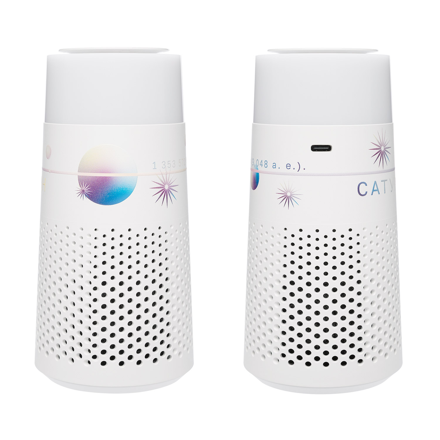 Очиститель воздуха с подсветкой Пьюр (Pure), черный фото на сайте Print Logo.