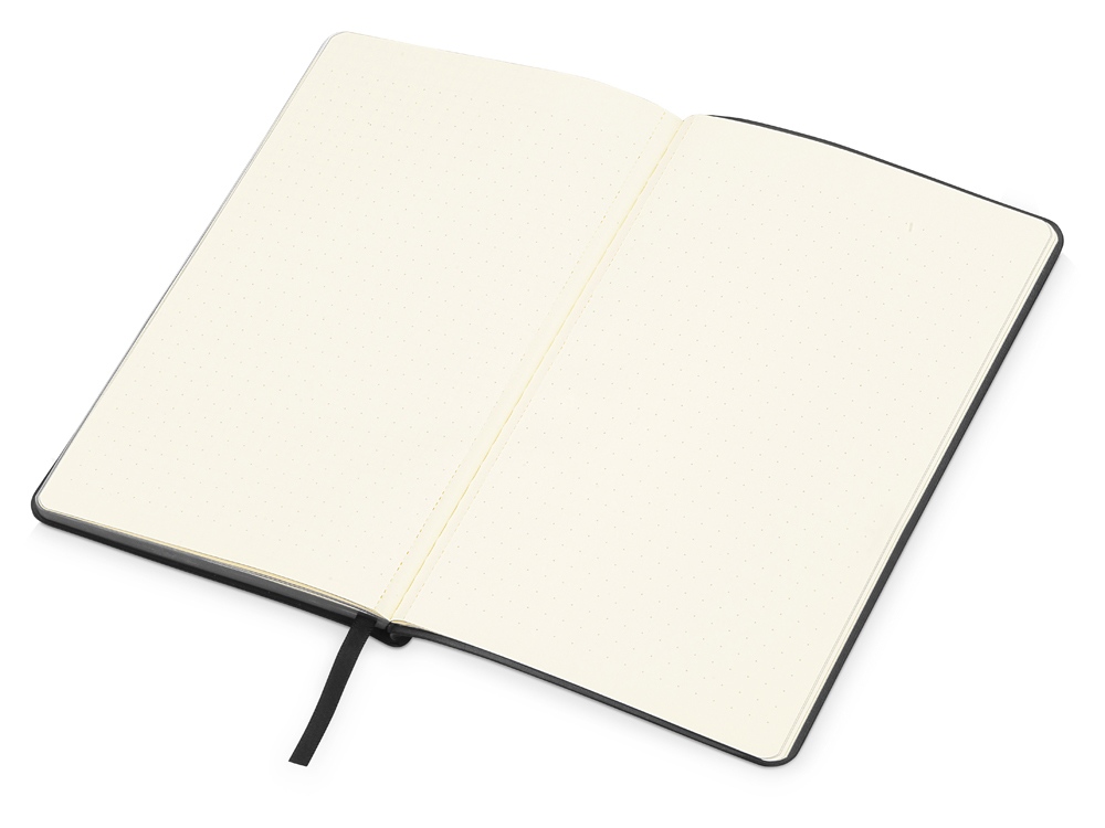 Блокнот Notepeno А5 с тонированными линованными страницами, черный (Р)