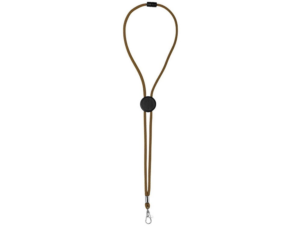 Двухцветный шнурок Hagen с диском для регулировки, оранжевый