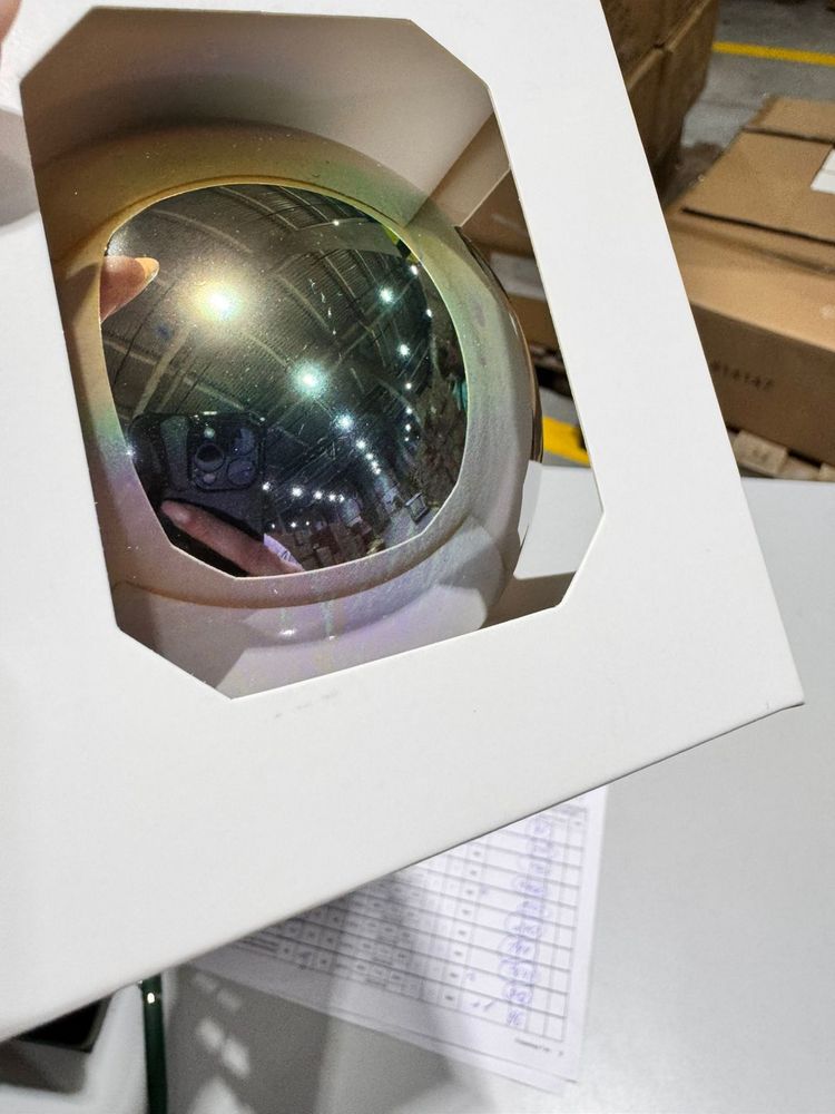 Оформительский шар Finery, 8 см — пример нанесения логотипа () | Print Logo