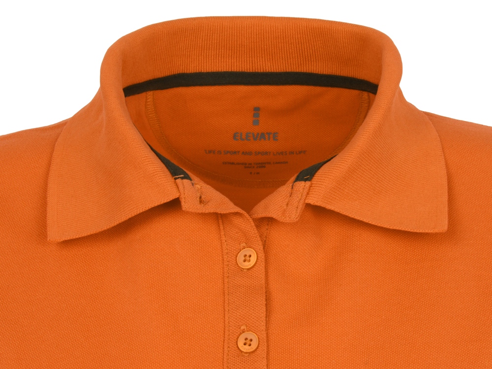 Calgary женская футболка-поло с коротким рукавом, оранжевый