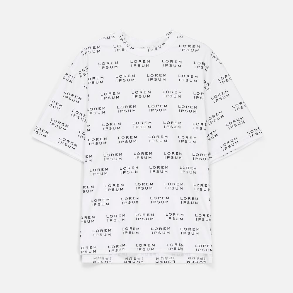 Футболка унисекс Senti с полной запечаткой на заказ с логотипом Molti | Print Logo