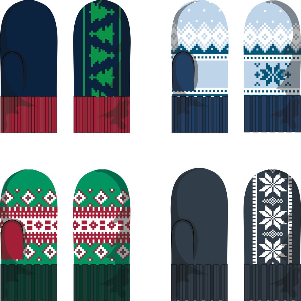 Варежки Joyful на заказ фото на сайте Print Logo.