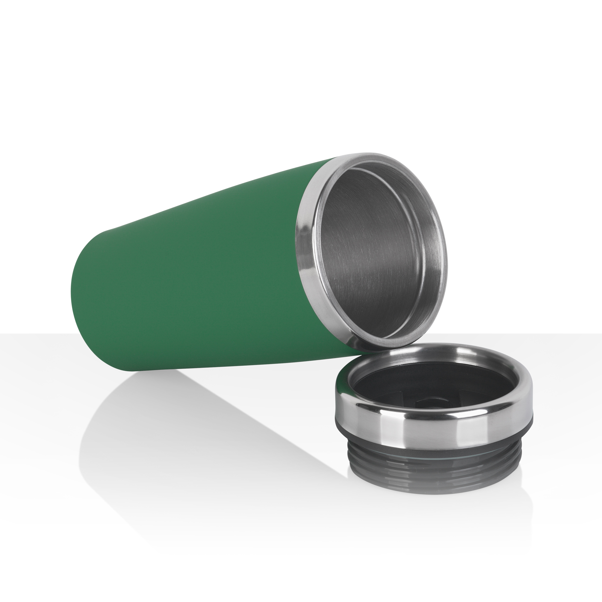 Термостакан "Эльбрус" 400 мл, покрытие soft touch, серый