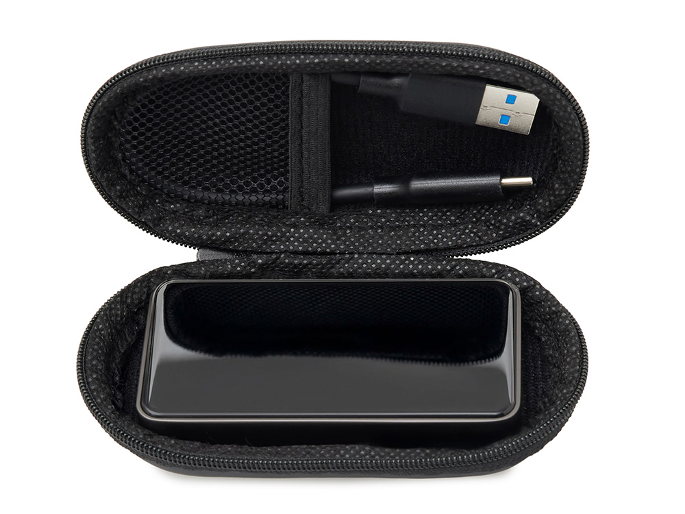 Внешний SSD диск с подсветкой гравировки  Слэш, 256 ГБ