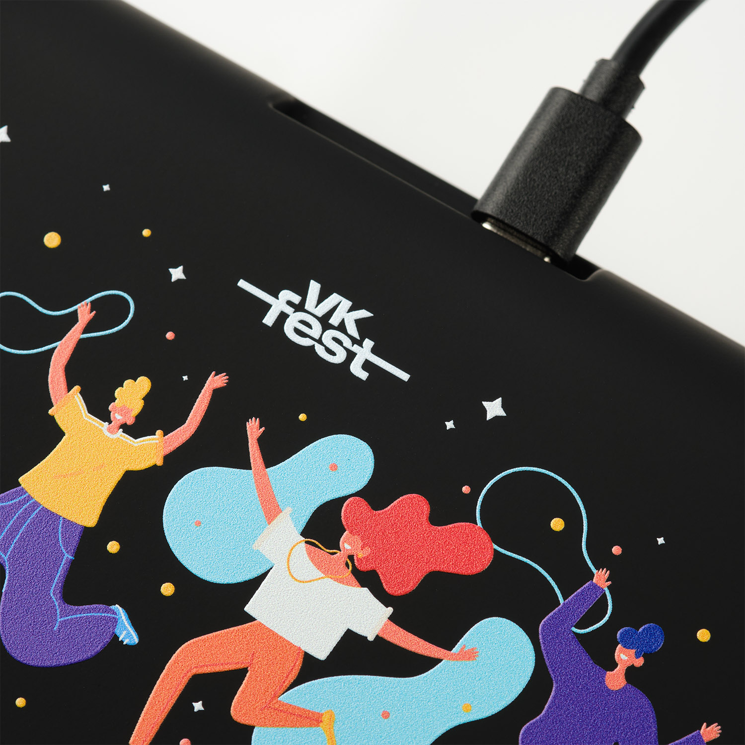 Зарядная станция с часами 15W Флейм (Flame), белая фото на сайте Print Logo.