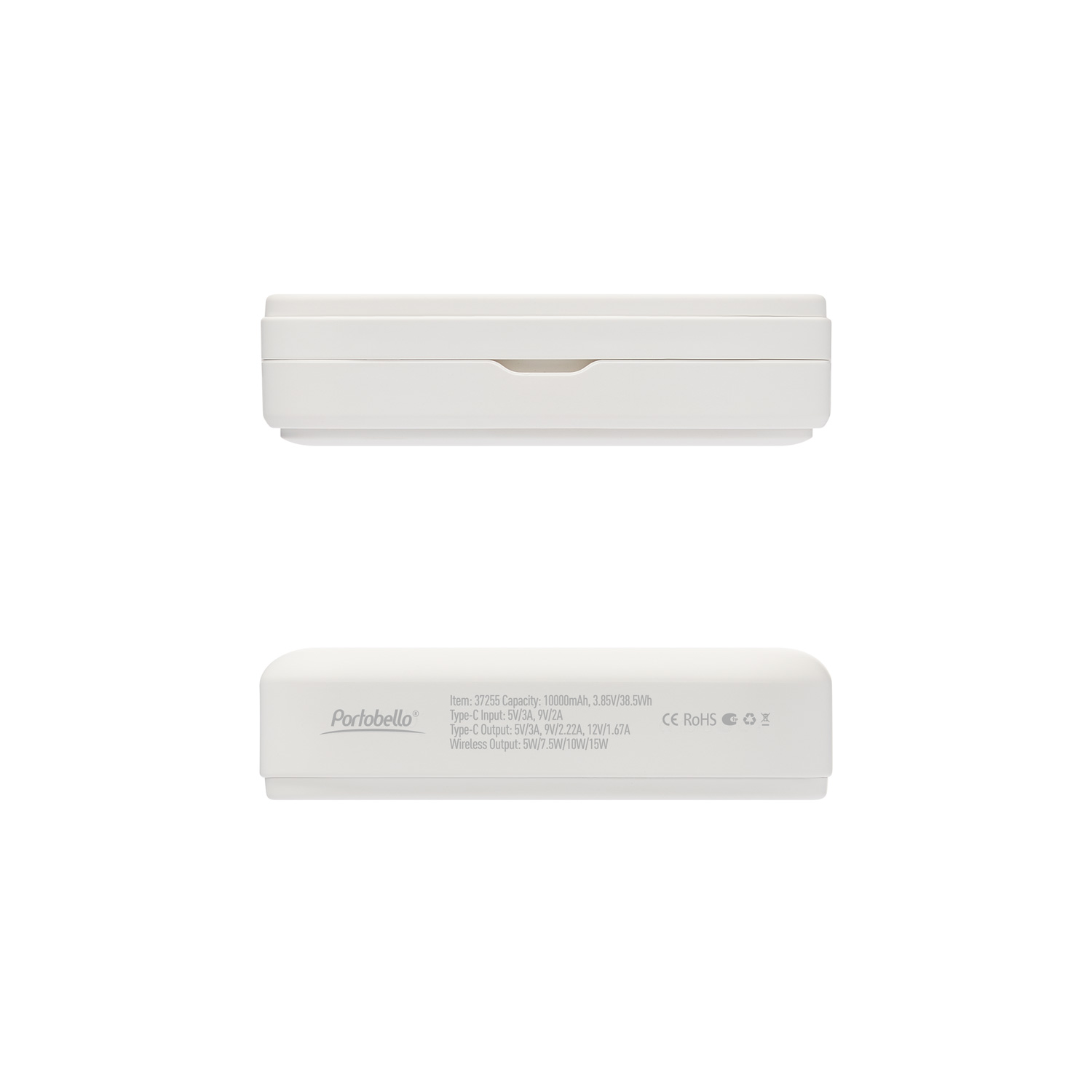 Внешний аккумулятор Юнион PD (Union PD) 10000mAh с функцией беспроводной зарядки 15W, синий Китай фото на сайте Print Logo.