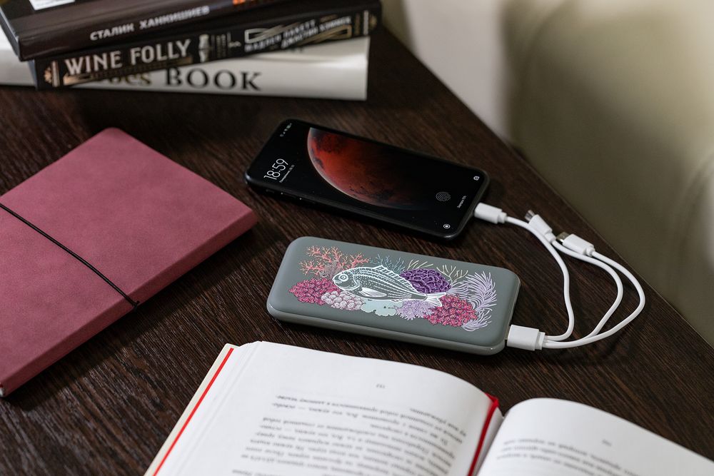 Аккумулятор с подсветкой markBright City, 10000 мАч